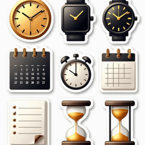 Time & Calendar - Sticker Sheet v3
